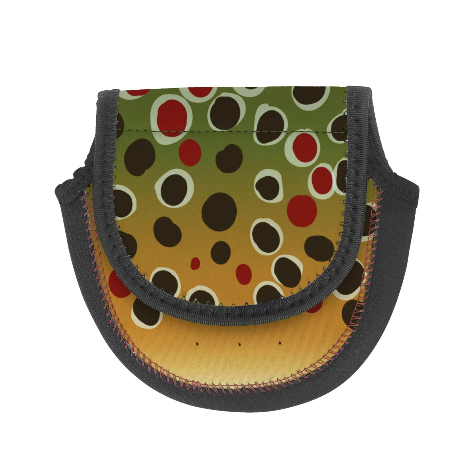 CHEEKY FISH PATTERN FLY REEL CASE Fly Fishing Storage Durable New Best