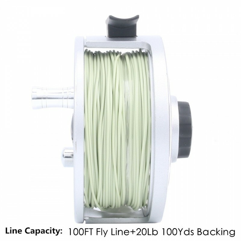 ECO 3/4 5/6 7/8wt Pre-Loaded Fly Fishing Reel with Fly Line, Backing,Leader