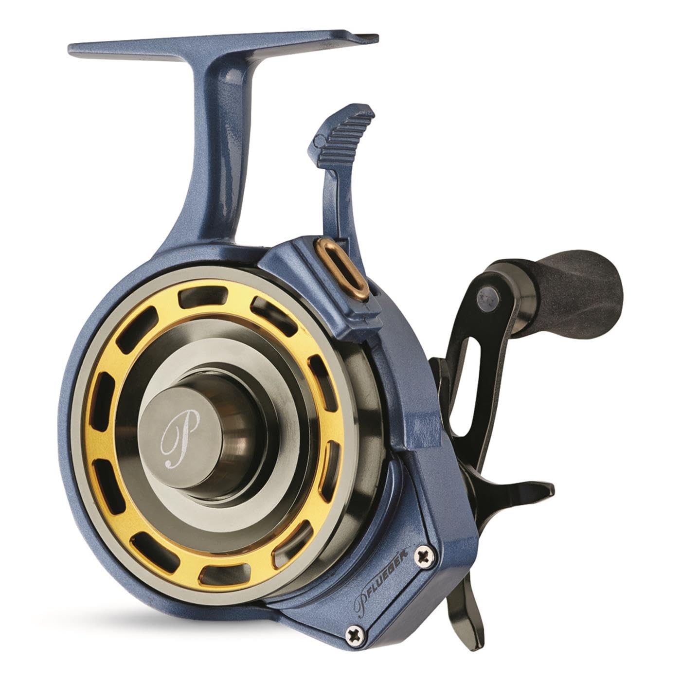 Pflueger President Inline Ice Reel 5 1 Bearing Free Spool Composite Frame