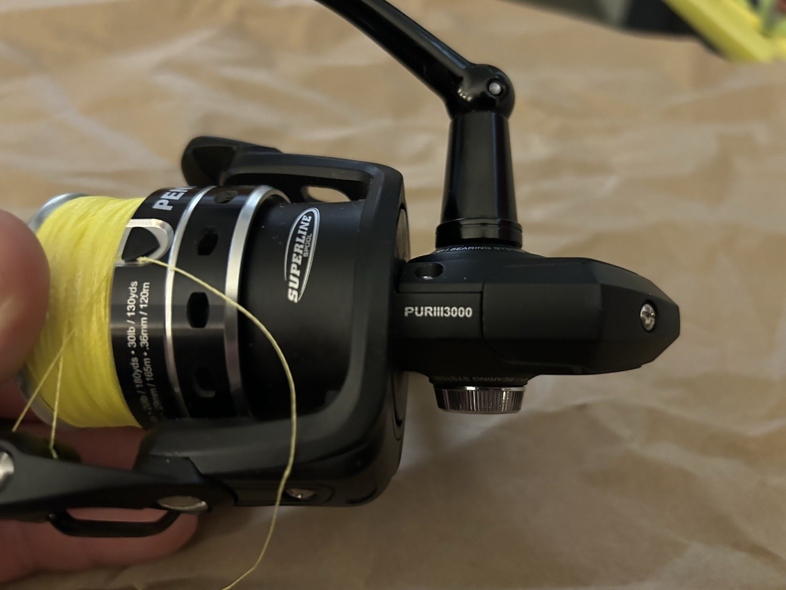 PENN Pursuit III 3000 Spinning Reel HT-100 Superline Spool 6.2:1