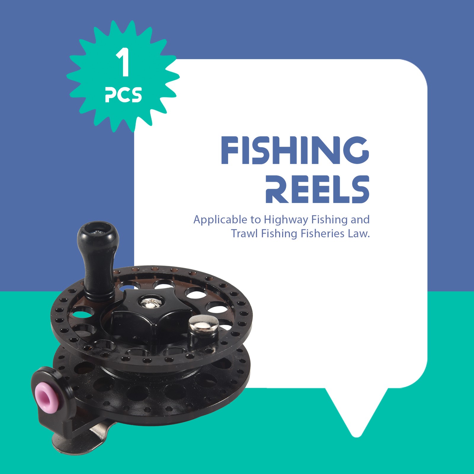 Plastic Ice Fishing Reels Fly Fishing Tackle Round Wheel Fishing7898