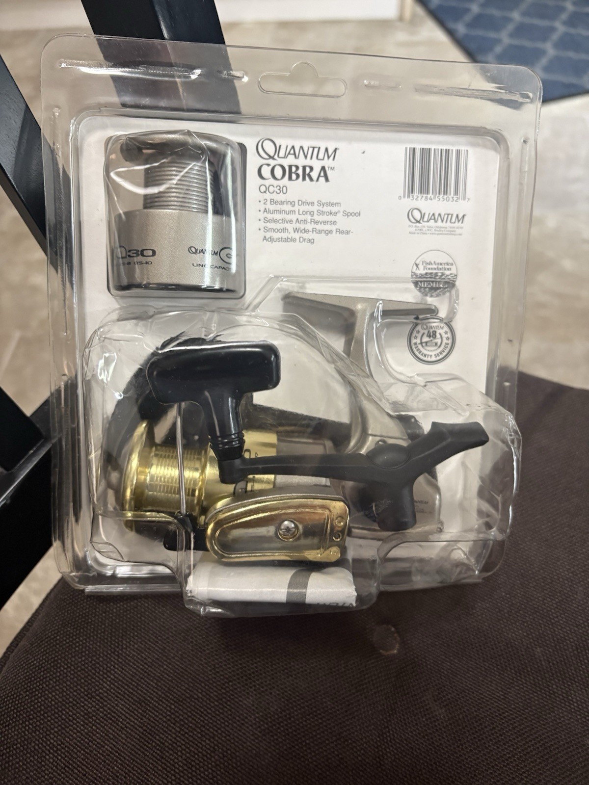 Quantum Cobra QC30 Fishing Reel 2 Bearing Drive System NIB