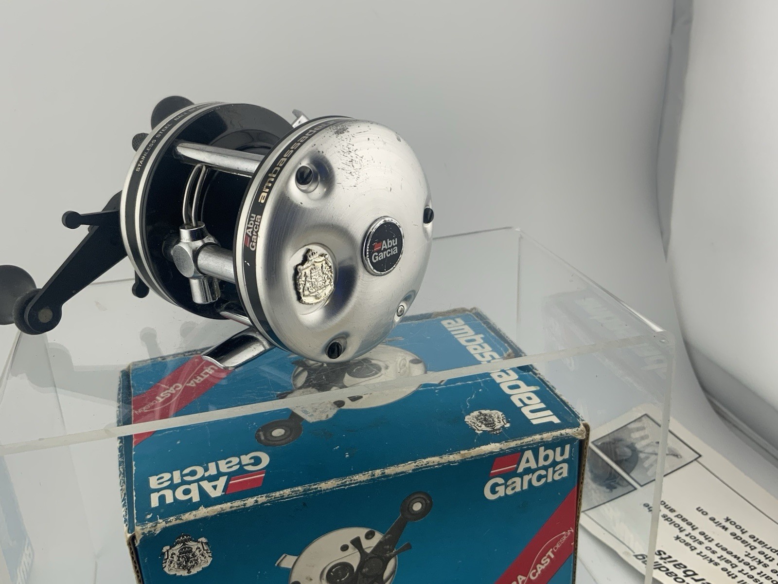 Abu Garcia Ambassadeur 5500C Baitcasting Reel Silver & Black Sweden Serviced✅👀✅