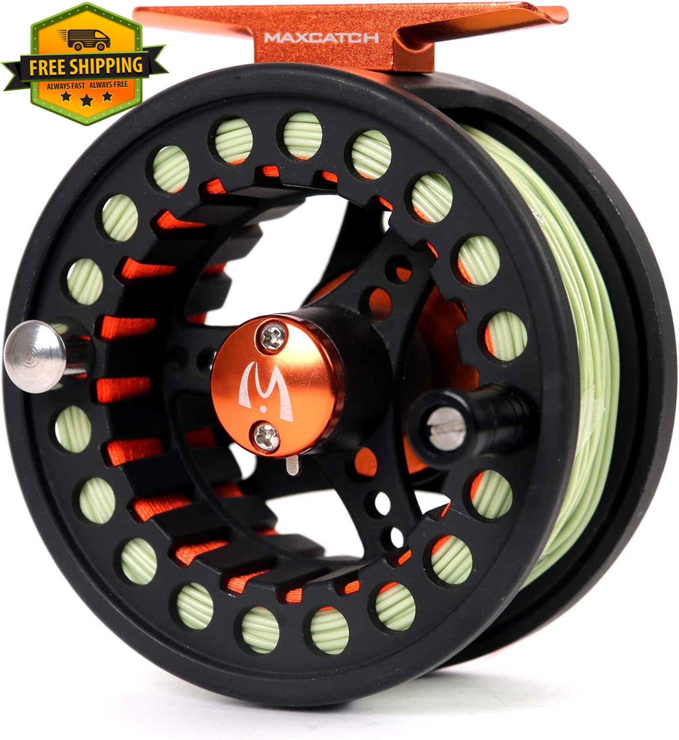 ECO Large Arbor Fly Fishing Reel 5/6WT Pre Loaded Line Combo Aluminum Reel