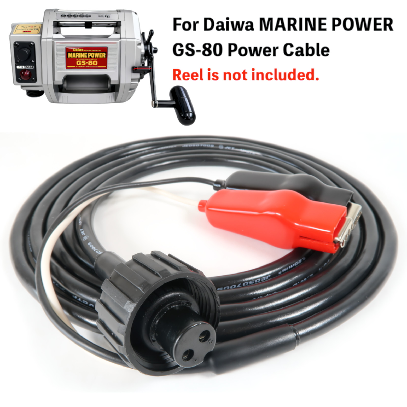 Daiwa MARINE POWER GS-80 Power Cable 2Pin Electric Reel DC12V Saltwater Japan