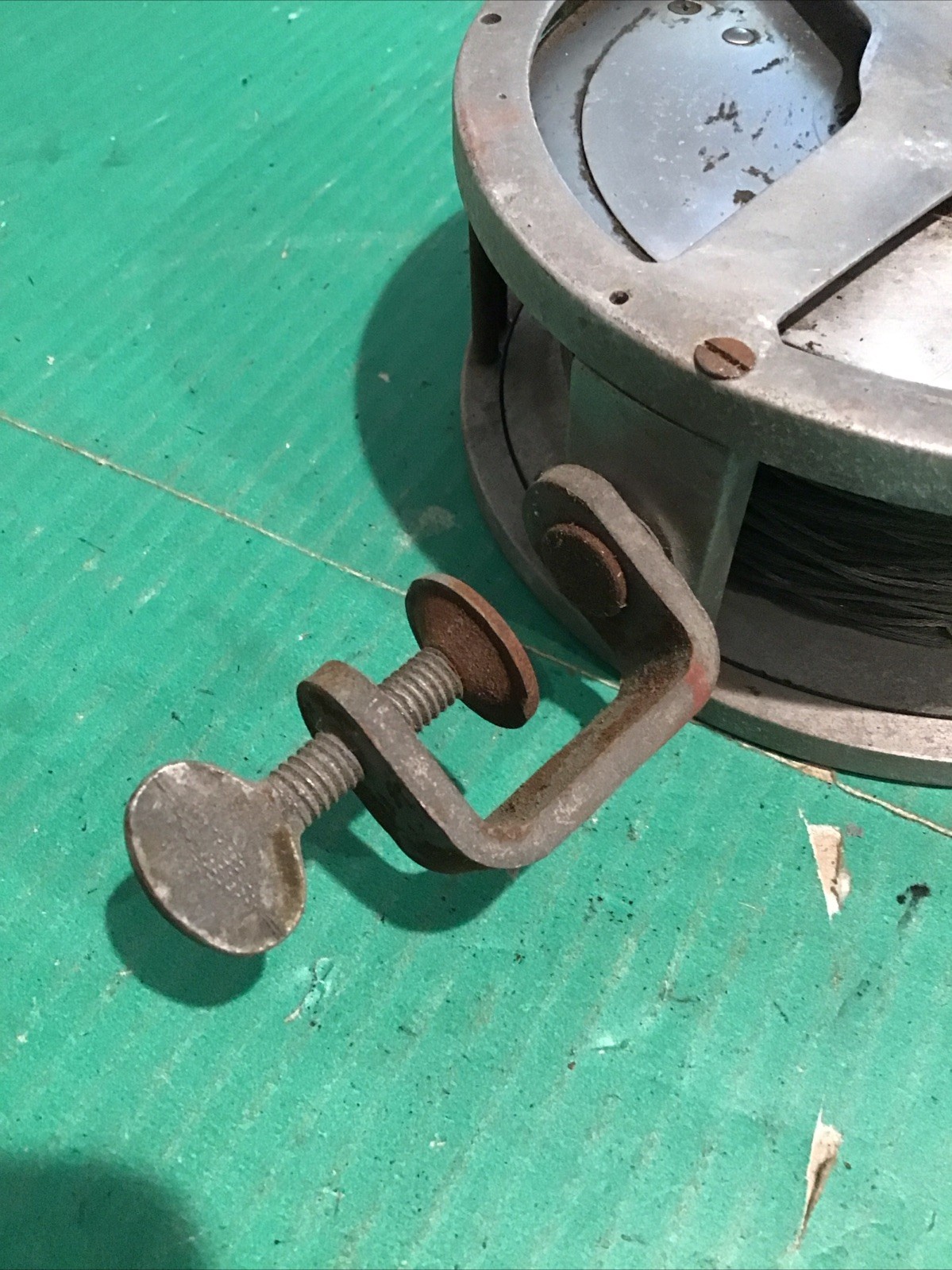 VINTAGE HANDLINE TROLLING REEL Working COLLECT OR FISH Hand Line River Fishing