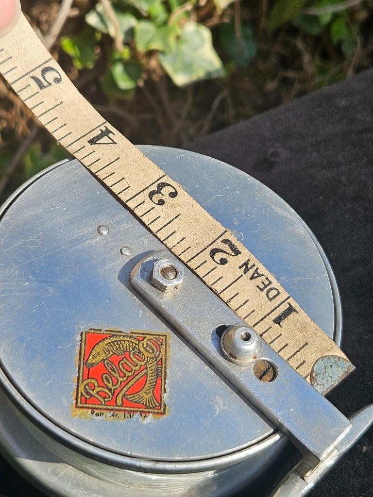 Vintage Belaco German Center Pin Fly Fishing Reel Aluminium Center Pin Reel
