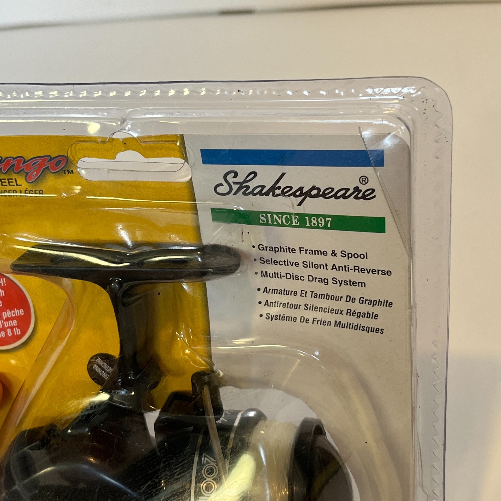 Durango Spinning Reel Shakespeare 2001 Vintage Gear Ratio 3:2:1 Open Fishing