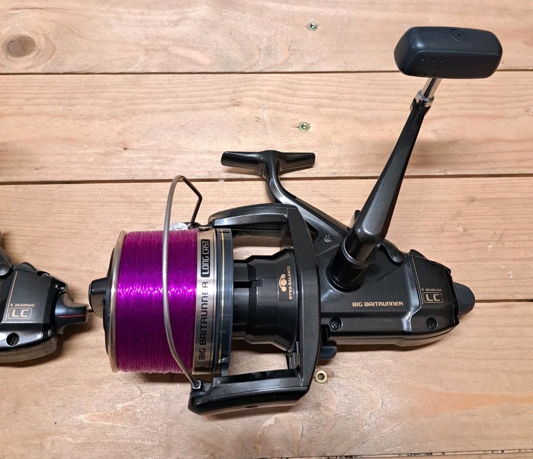 3 × Shimano Big Baitrunner LC Longcast LongCast Freewheel Reels Reel Carp