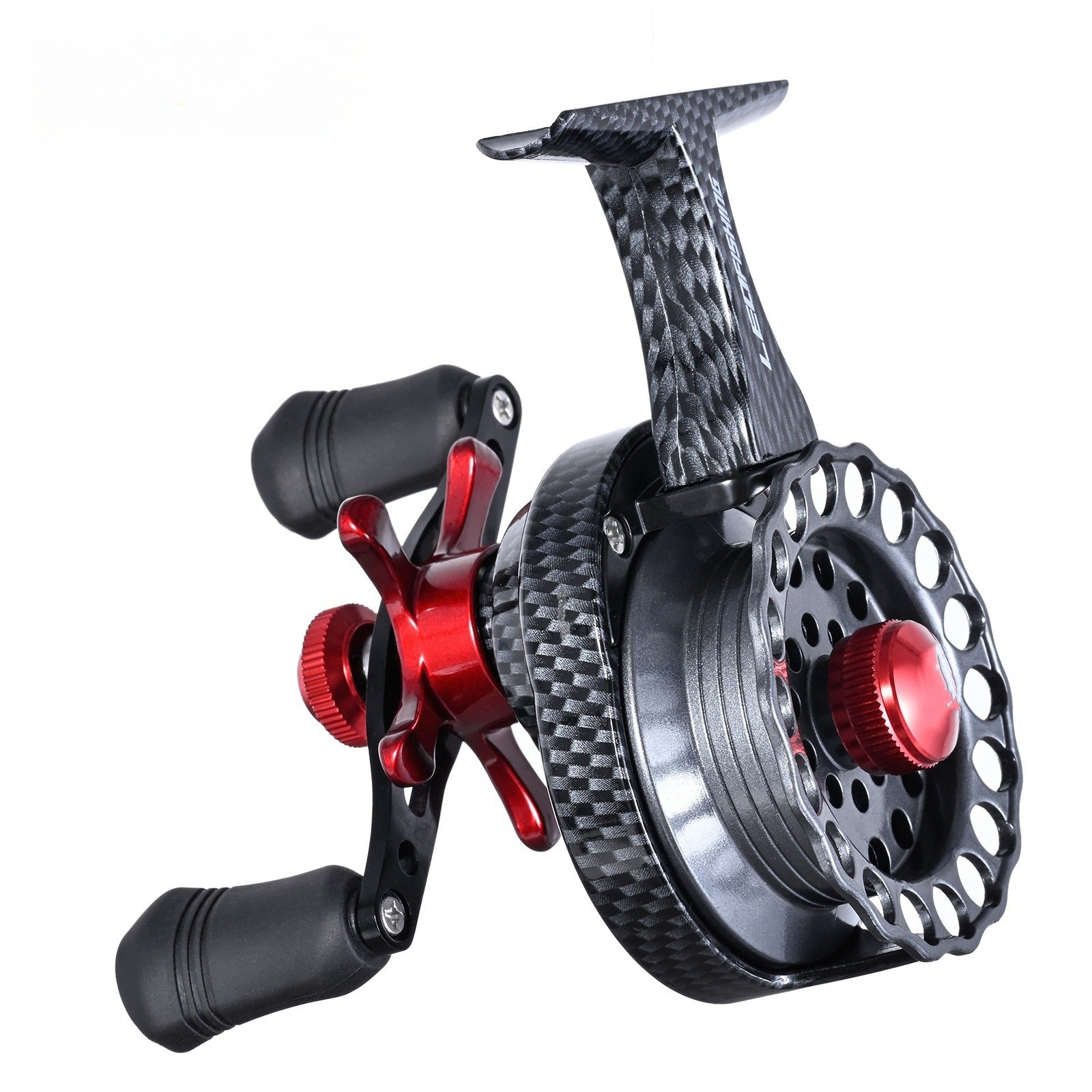 3.5:1 Gear Ratio 4+1BB Ice Fishing Reel Metal Inline Fishing Reel 8LB MAX Drag