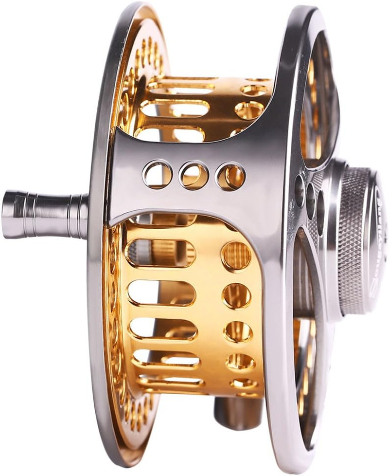 5/6WT Fly Reel Large Arbor CNC 6061-T6 Aluminum Alloy 2+1BB Smooth Drag Left/Rig