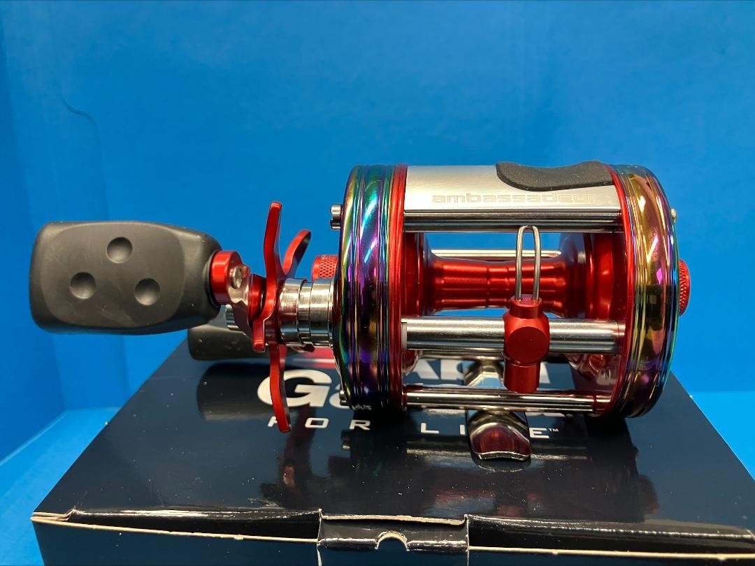 Abu Garcia AMBASSADEUR 6500 CS Rainbow BLOOD RED MM PRO ROCKET SPECIAL NEW!!!