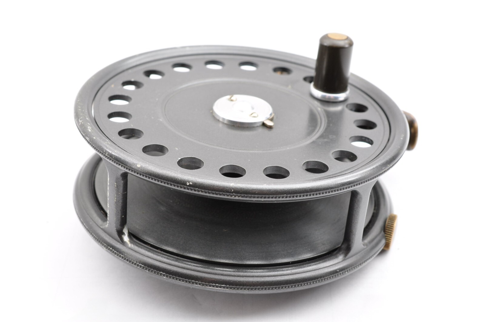 Hardy Bros. LTD „The St Jhon“ 3-7/8 Gray Box Bag Used Fly Reel Fishing Japan