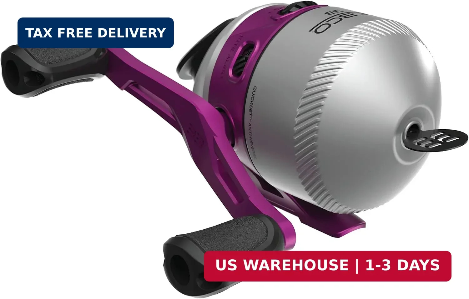 Zebco 33 Spincast Fishing Reel, Right or Left-Hand Retrieve, Pre-Spooled with Ze