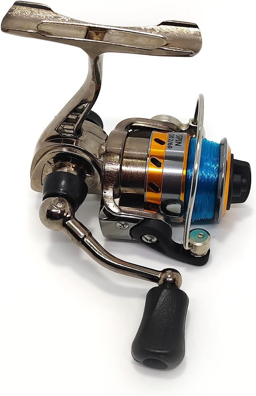 Mini 100 Small Metal Spinning Wheel Aluminum Fishing Reel with Metal Spool fo…