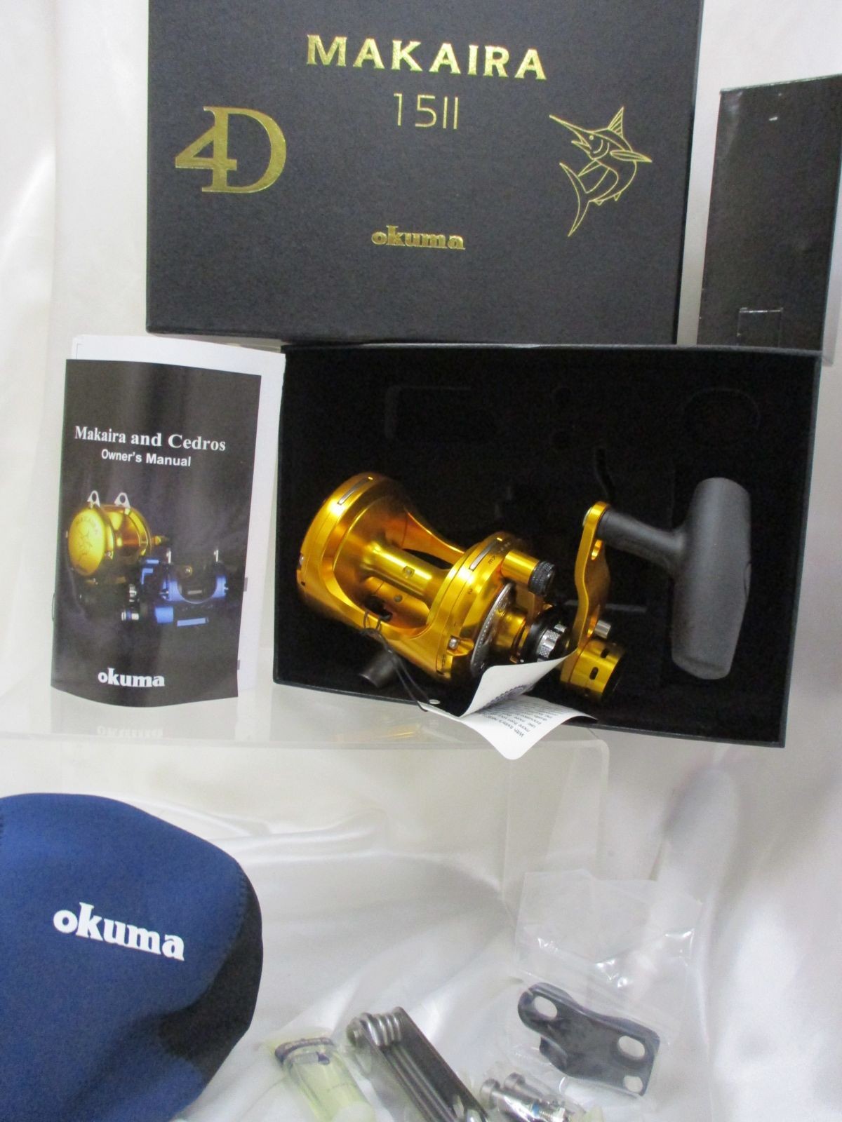 Okuma MAKAIRA MK-15II Gold Zenith Baitcasting Reel Freshwater Saltwater