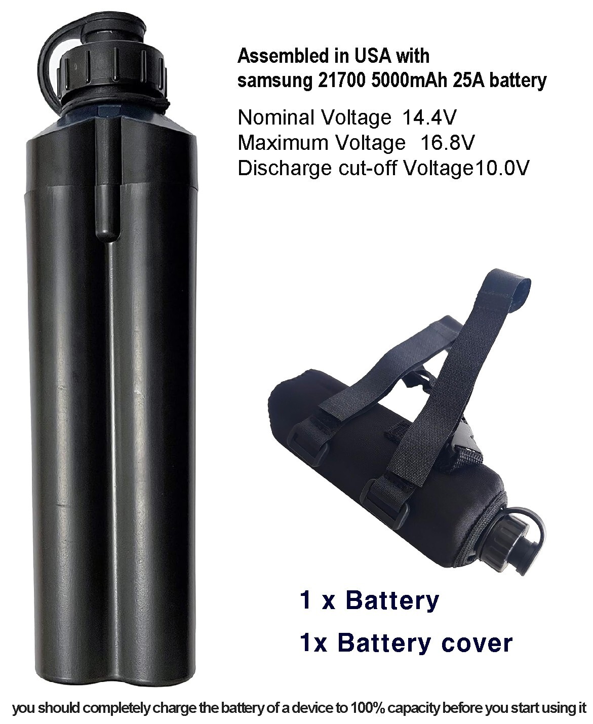 10000 mAh Fishing Reel Battery for Daiwa/Shimano Electric reels Assembled in USA
