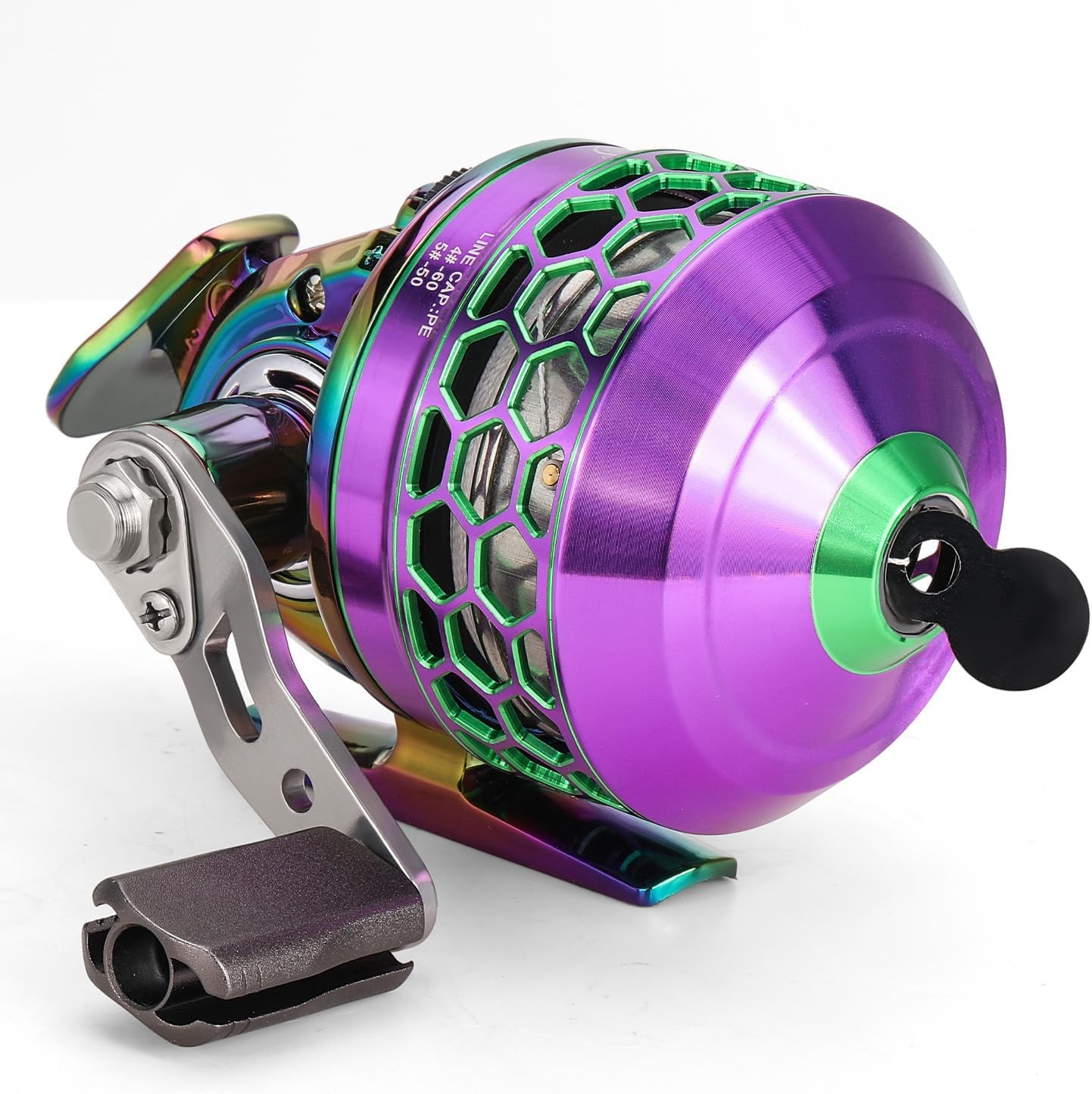 Spincast Fishing Reel,High Speed 3.9:1 Gear Ratio,Trouble-Free Push-Button Bait