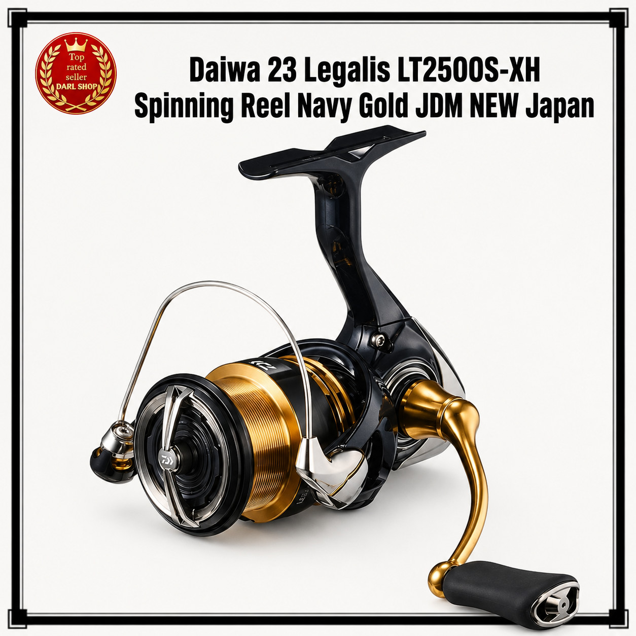 Daiwa 23 Legalis LT2500S-XH Spinning Reel Navy Gold JDM NEW Japan