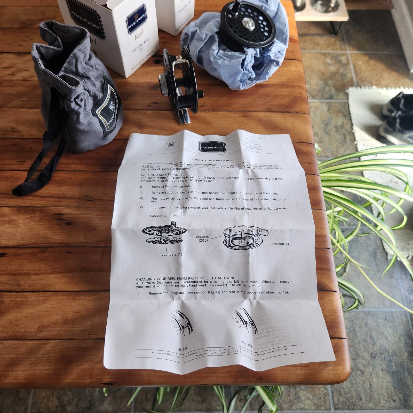 House Of Hardy Ultralite #5 Fly Fishing Reel & Extra Spool. All New Old Stock