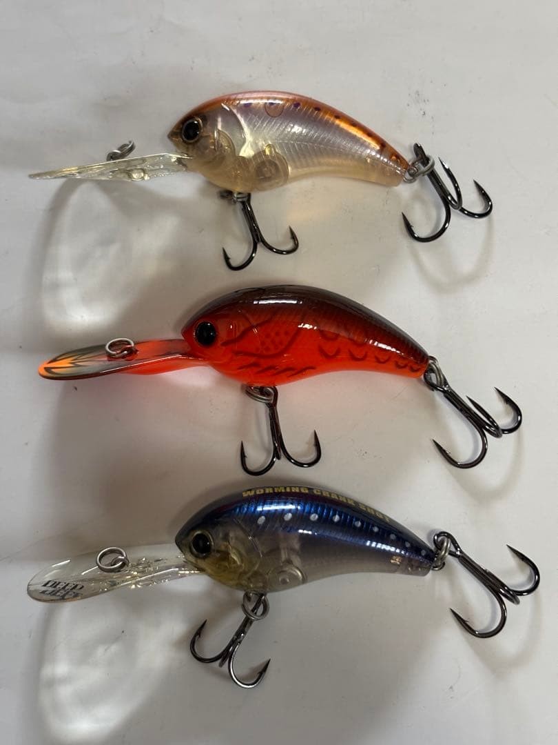 NORIES Worming Crank Shot Deep Lure Set Old Type Rare crankbaits Scratched