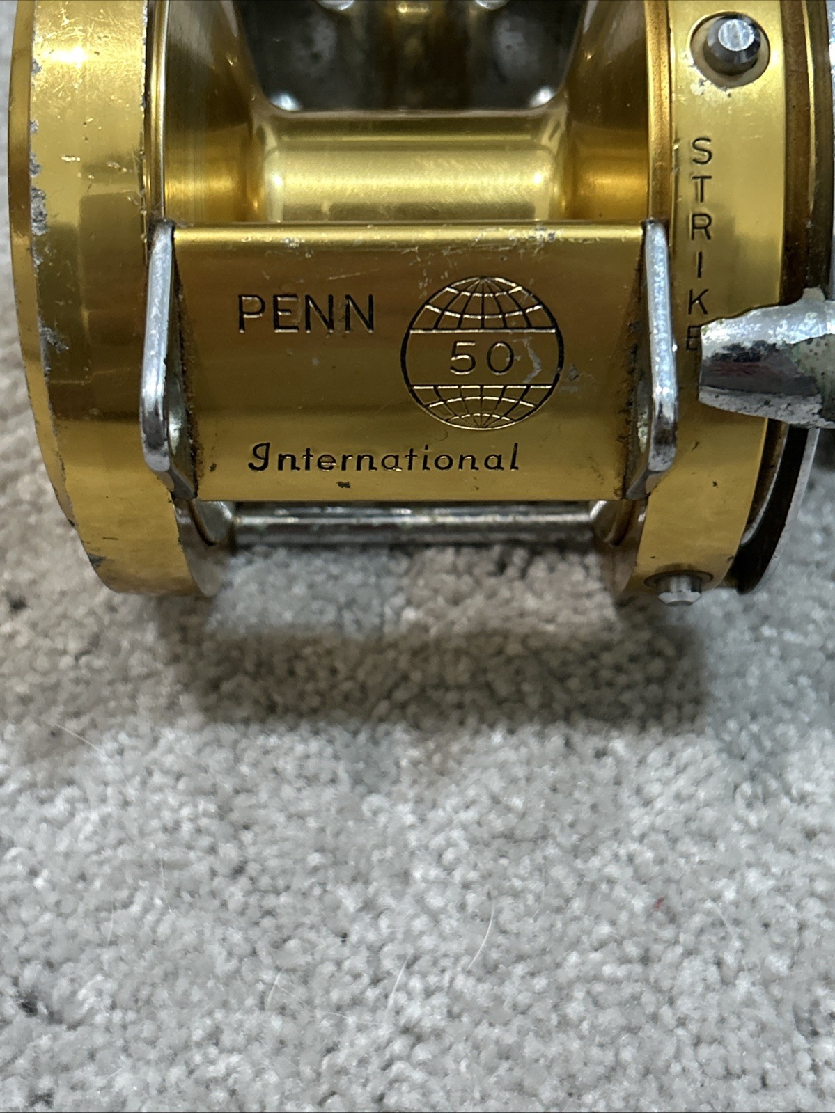 Vintage Penn International 50 Big Game Trolling Reel Gold Offshore Fishing Reel