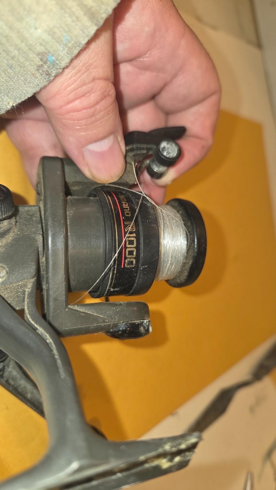 SHIMANO AX 1000 SPINNING REEL- VERY NICE-REAR DRAG