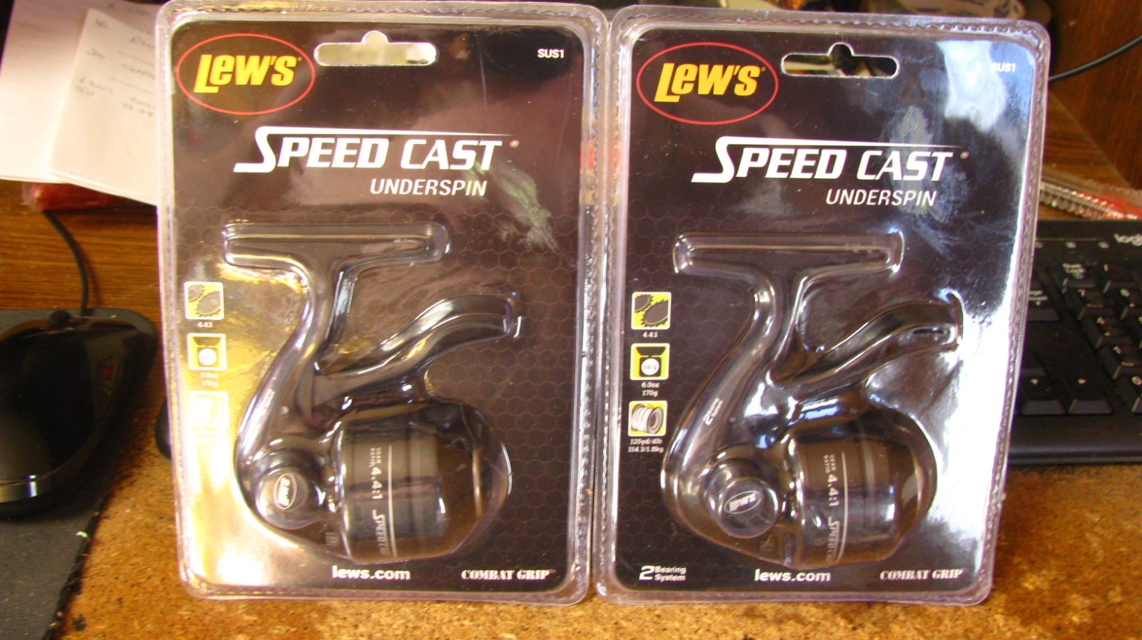 Lews „speedcast“ underspin spincast reel, nip, 2 ct, free shipping