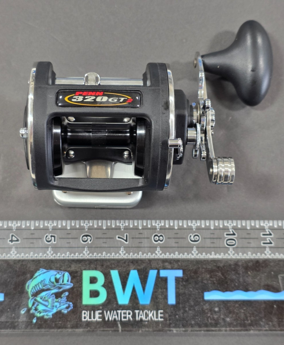 Penn 320 GT2 Level Wind Conventional Baitcasting Reel *Black Handle *USA