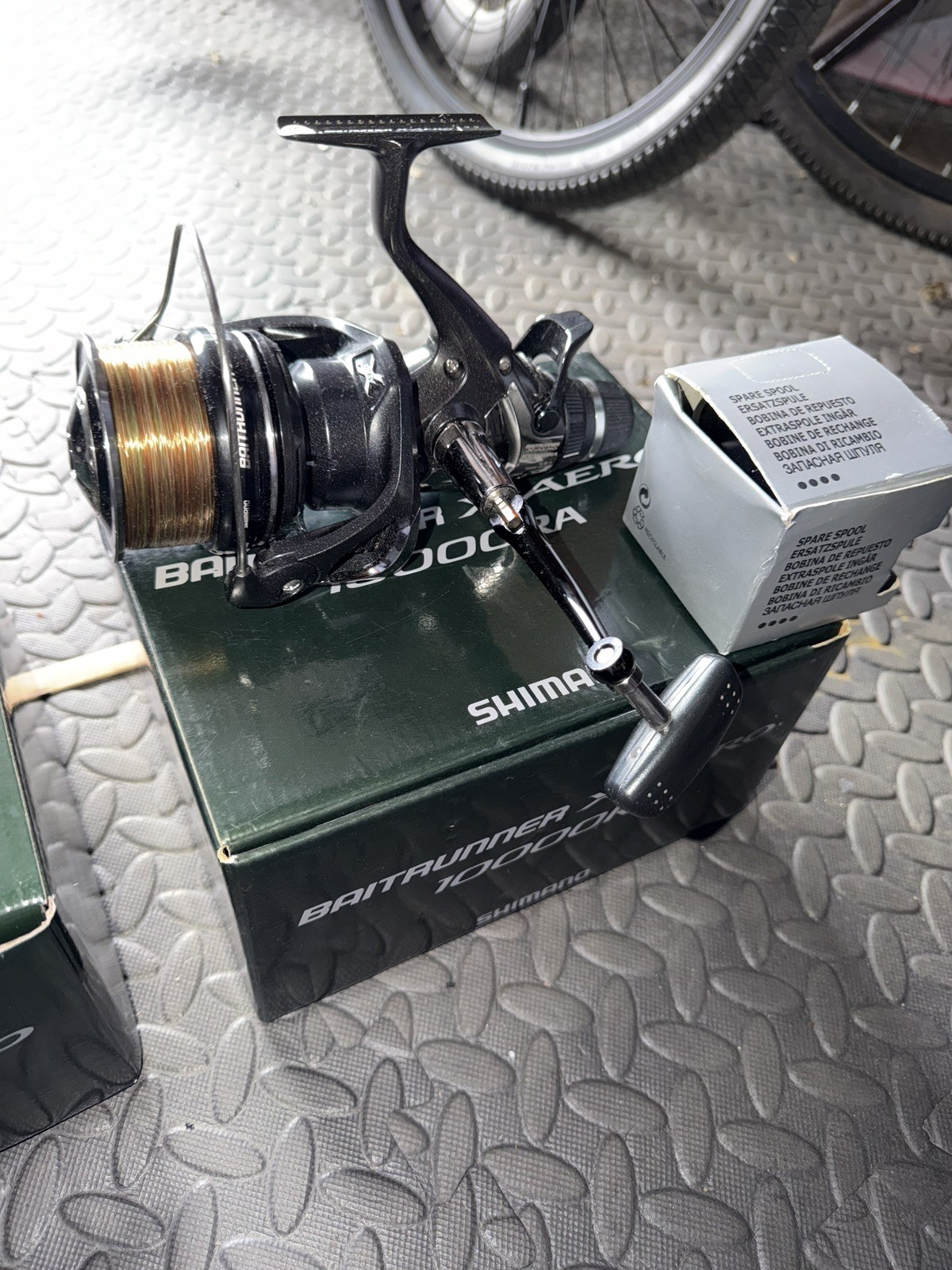 2no Shimano X-Aero 10000RA Carp Fishing Reels With Box And Spare Spool Korda