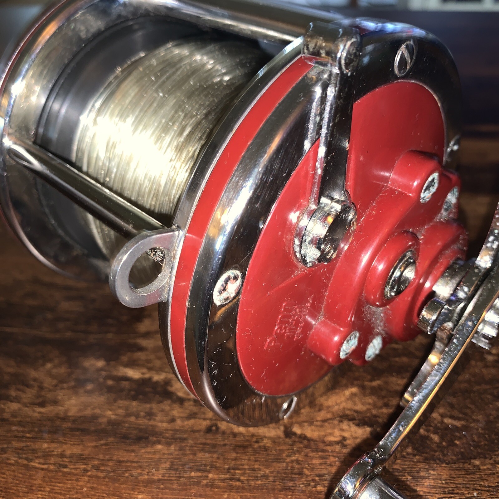 Penn 114H Special 6/0 Senator Solid Frame Aluminum Spool Burgundy Chrome