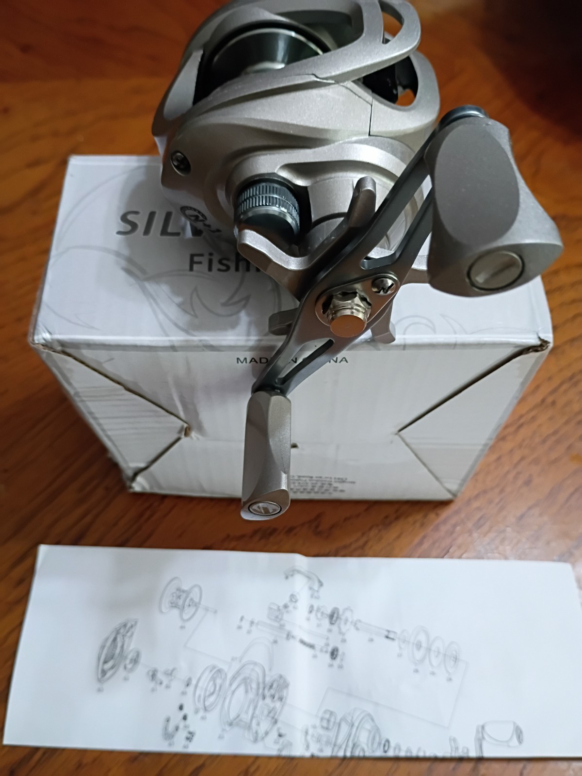 New Haut Ton Silver Wings Baitcast Reel,7.2:1 GR,3+1BB, Aluminum Spool & Handle