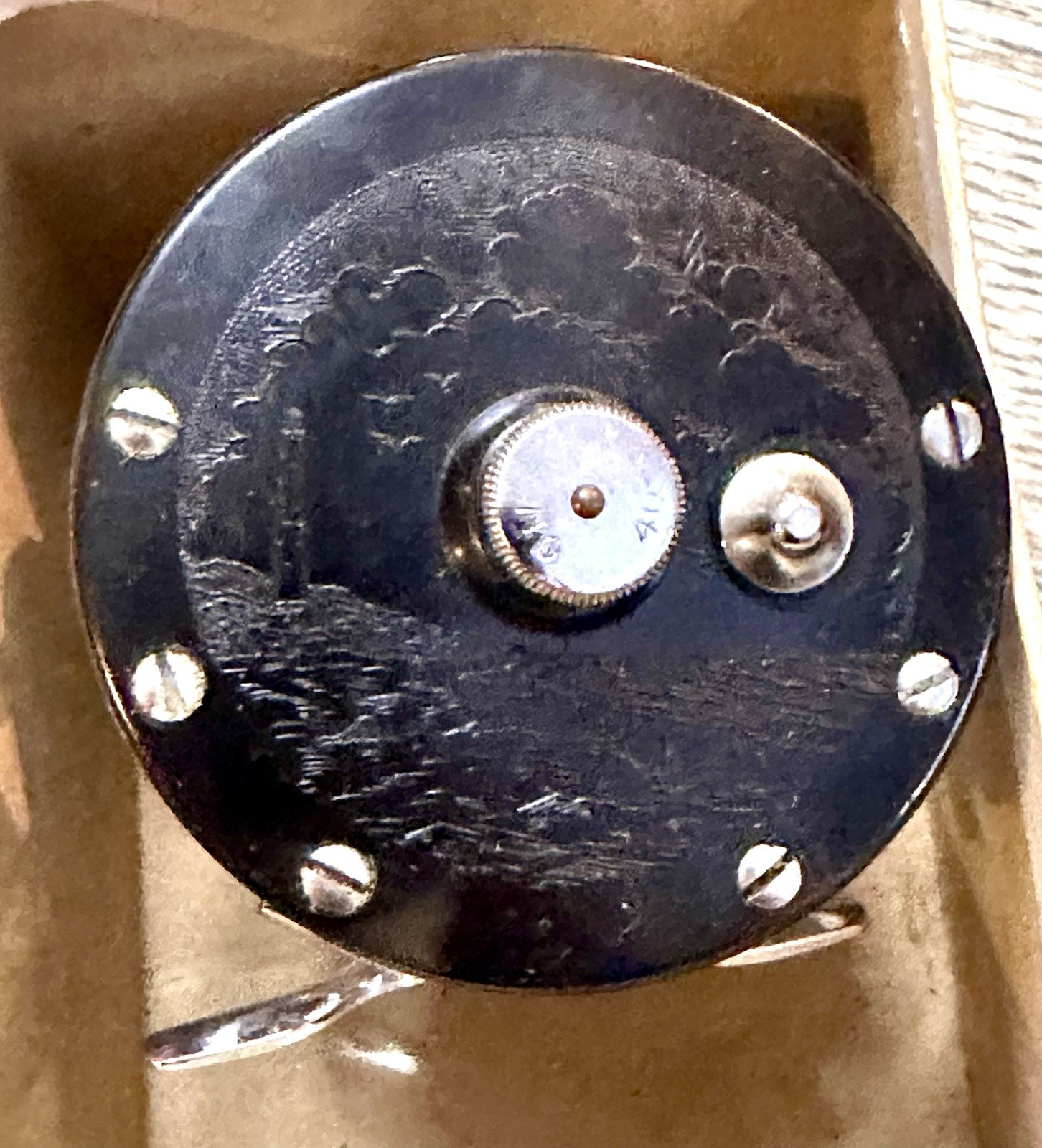 Vintage Penn 180 BaymasterConventional Reel Yellow Knob Star Drag Chrome