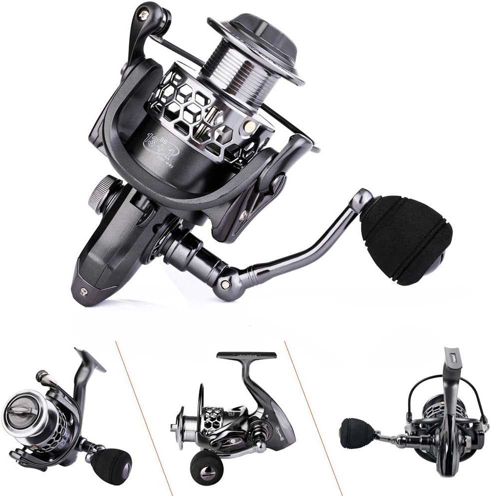 NEW Sougayilang Fishing Reel 13+1BB Ultra Spinning Reel W/ Spare Graphite Spool