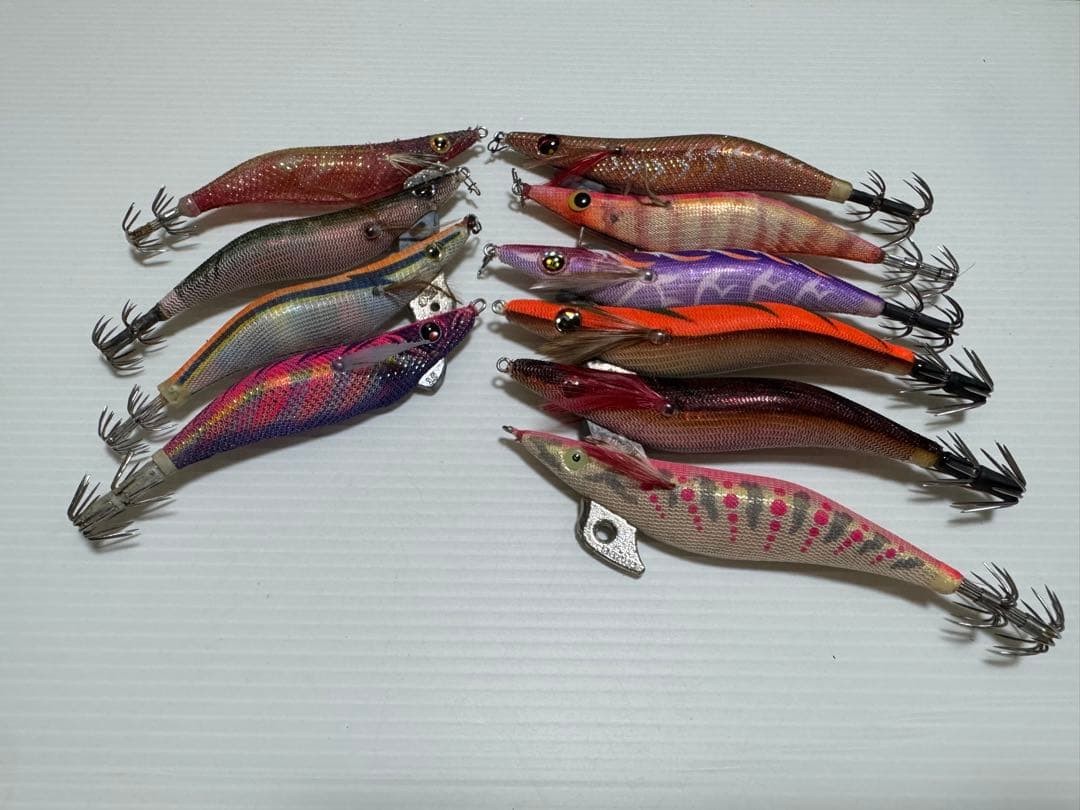 DUEL Squid Jigs Mixed 3.0 & 3.5 Egi Set of 10
