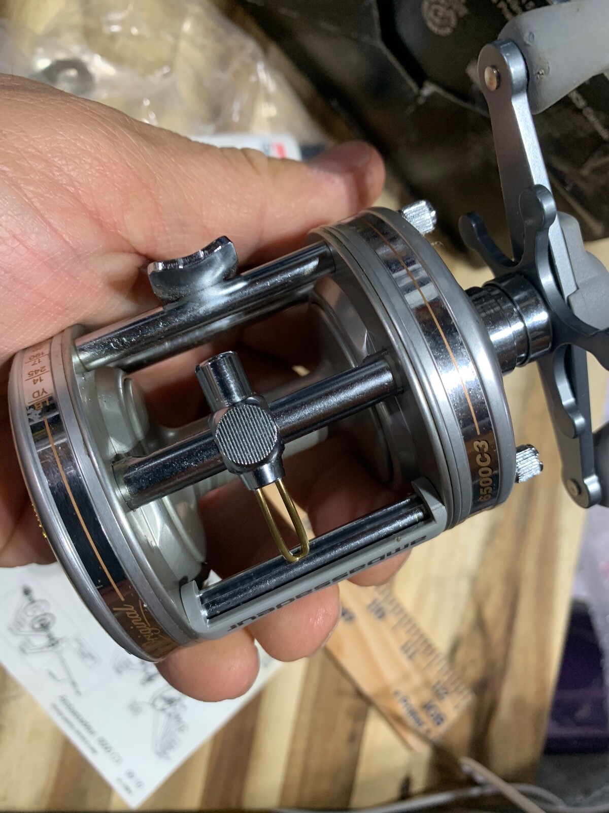 Ambassadeur 6500c3 fishing reel (new old stock) (22399)