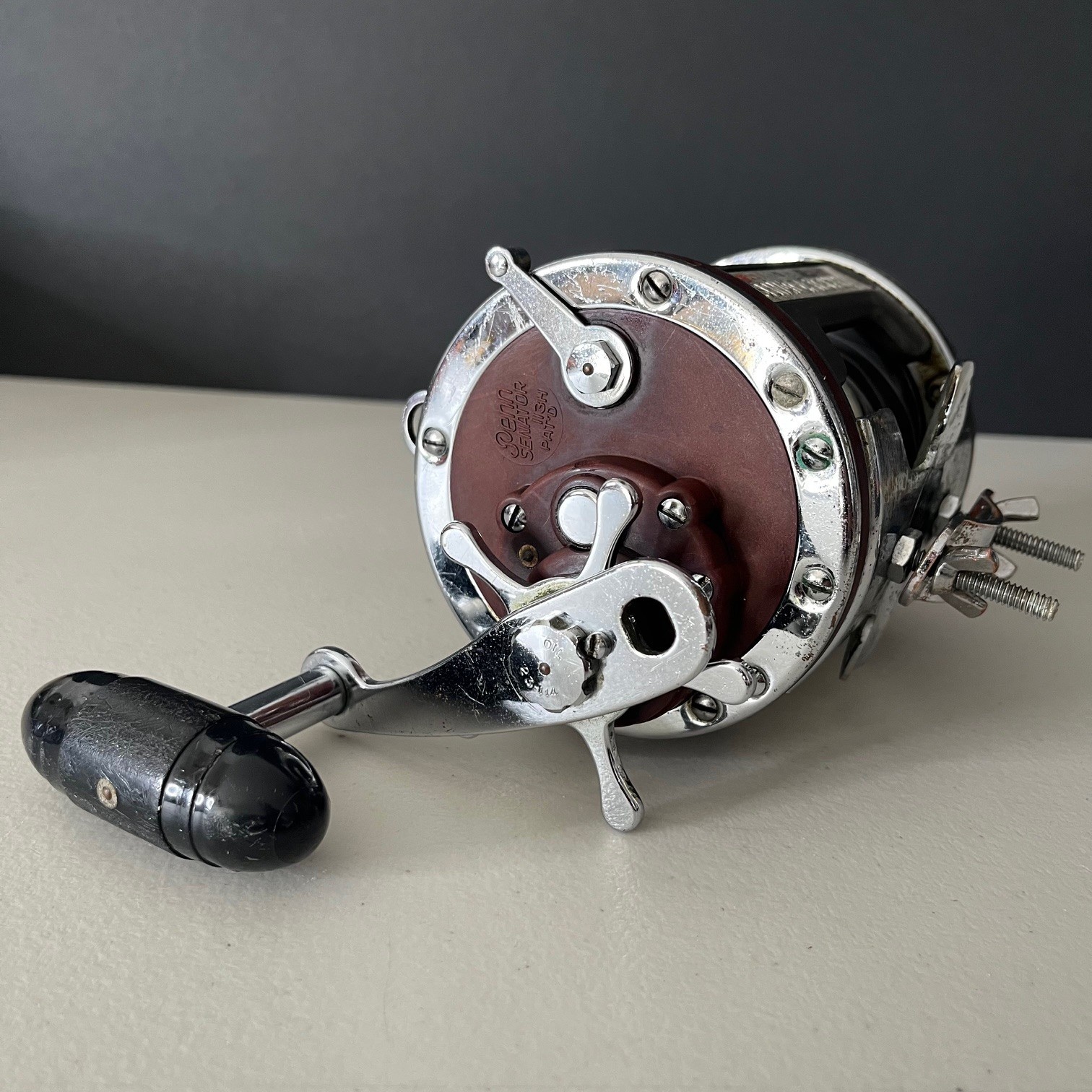 Penn 113HLW Senator ll 4/0 Wide High Speed Speical Red Fishing Reel USA