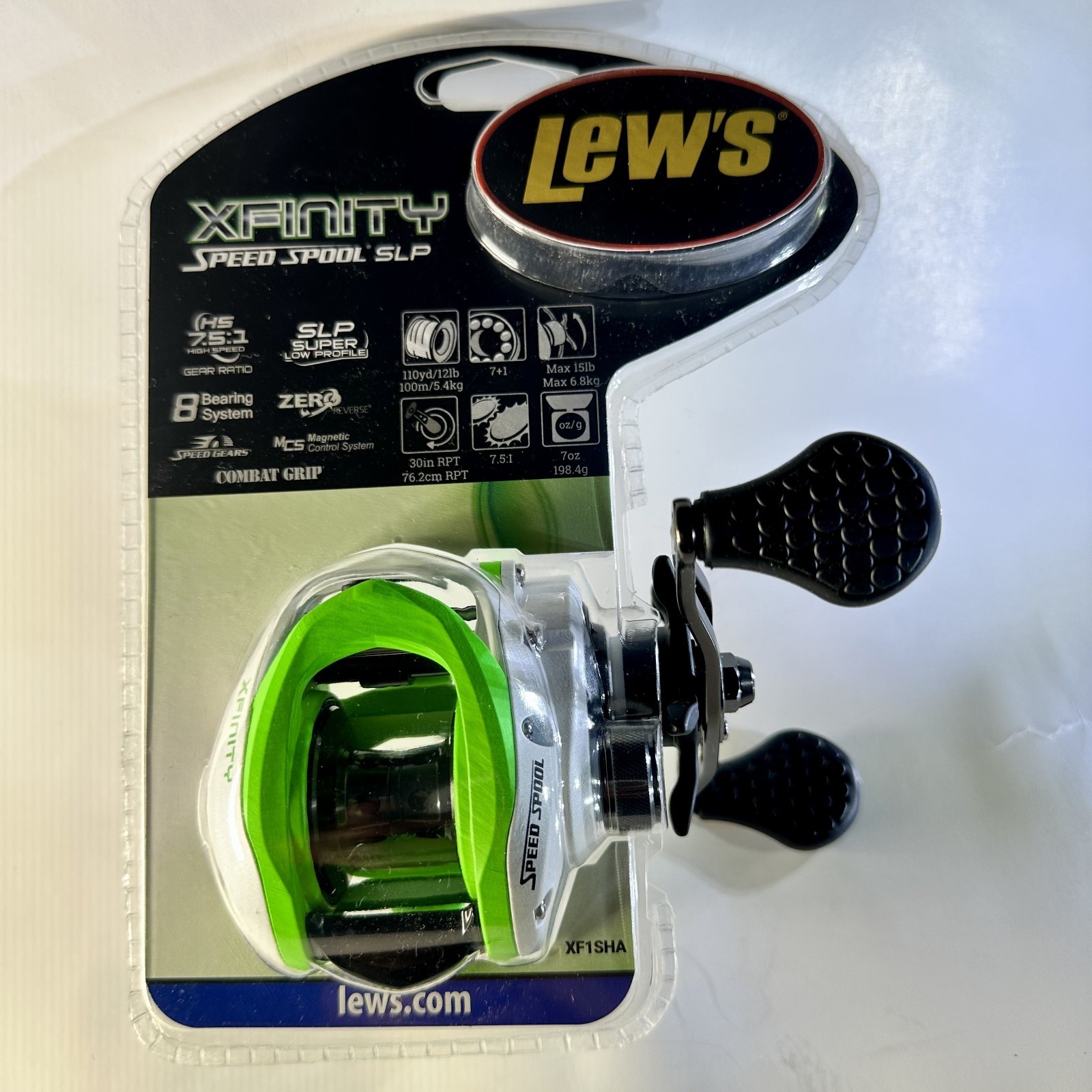 Lew’s Xfinity Baitcast Fishing Reel 7.5:1 Gear Ratio Speed Spool Low Profile NIB