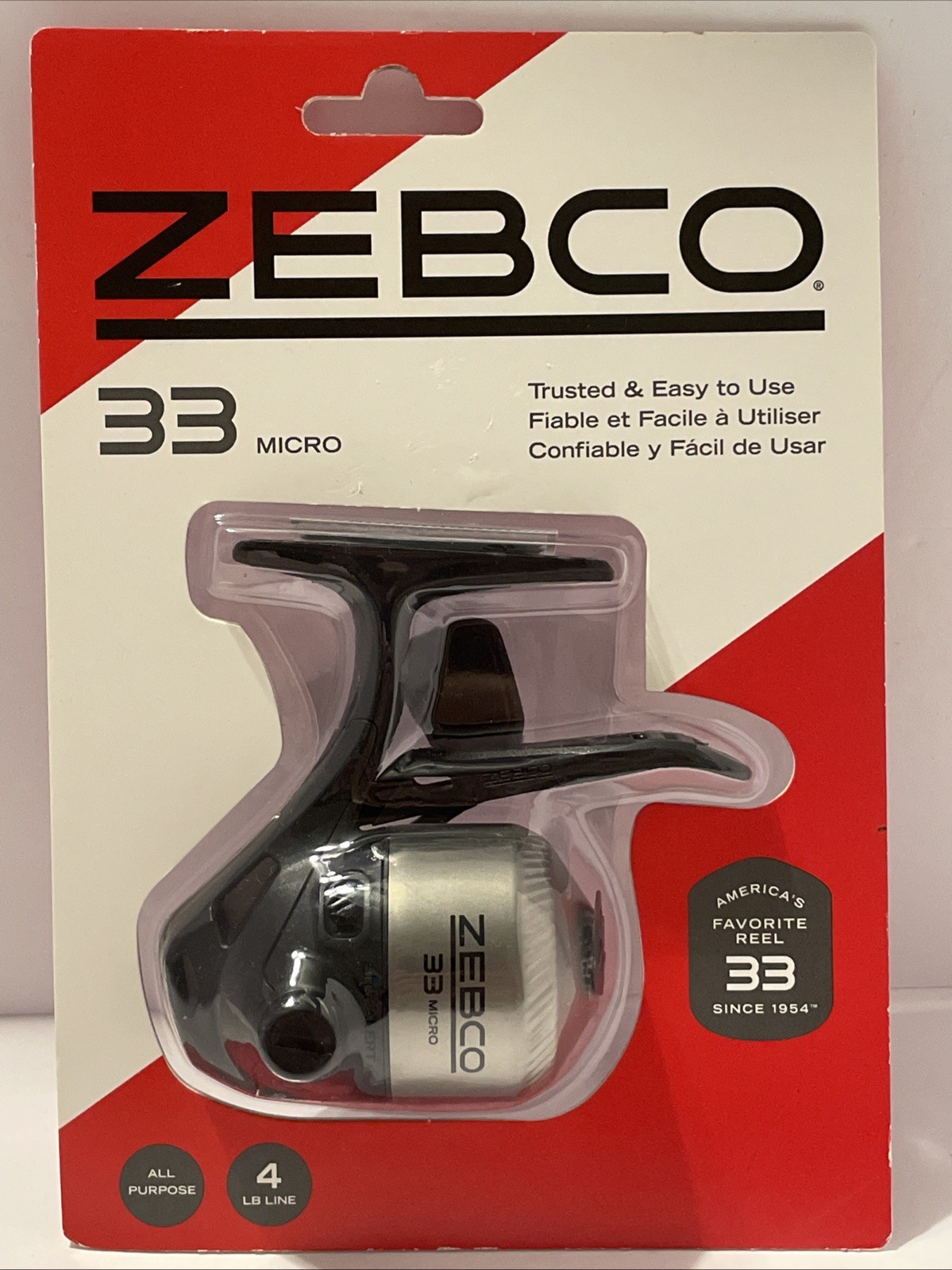 ZEBCO 33 MICRO Triggerspin Reel – 4lb Line – Model ZS5299 – Brand NEW – Sealed