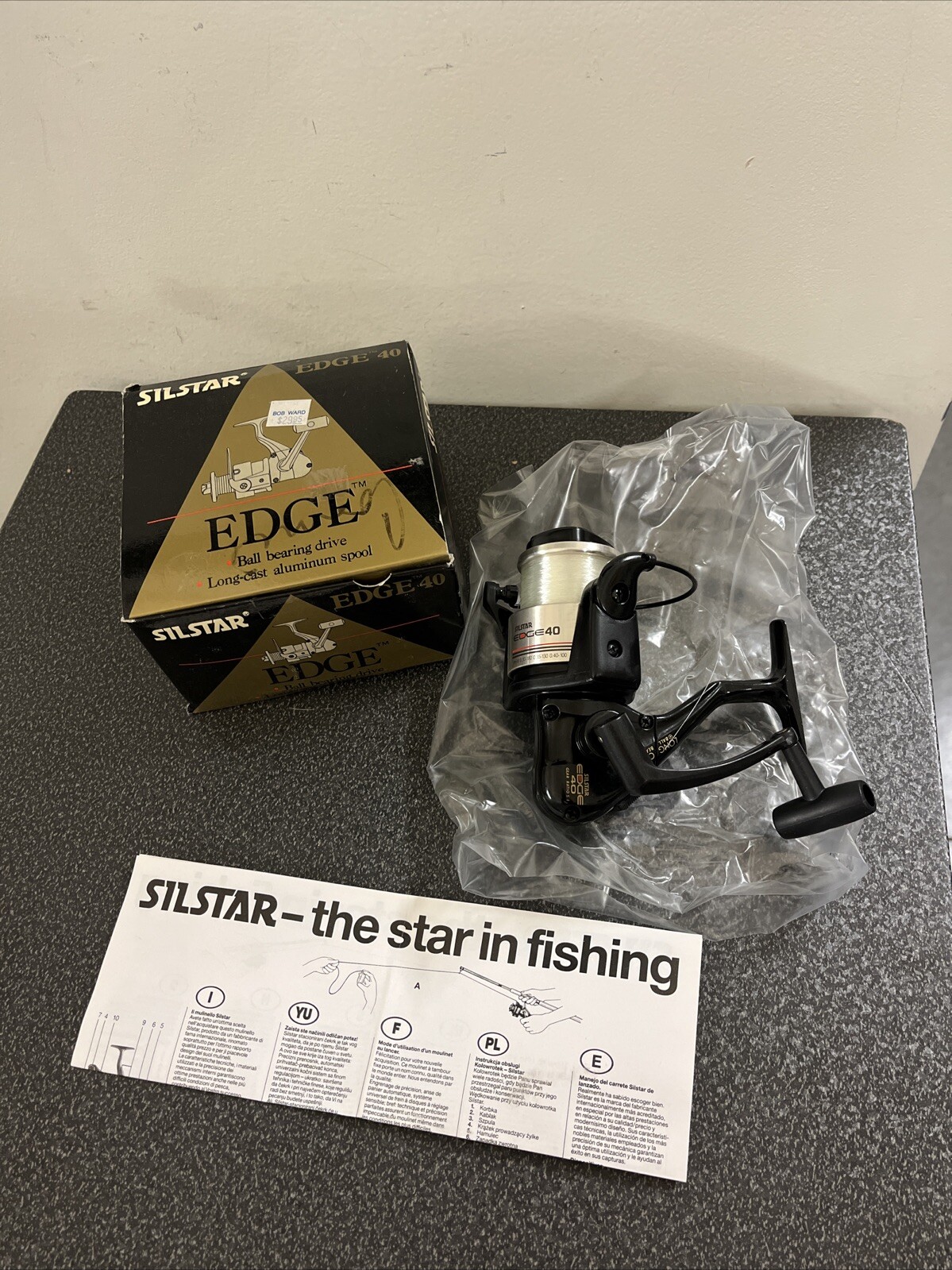 Silstar Edge 40 40mm Bait Feeder Spinning Reel L&R Hand Ball Bearing NIB