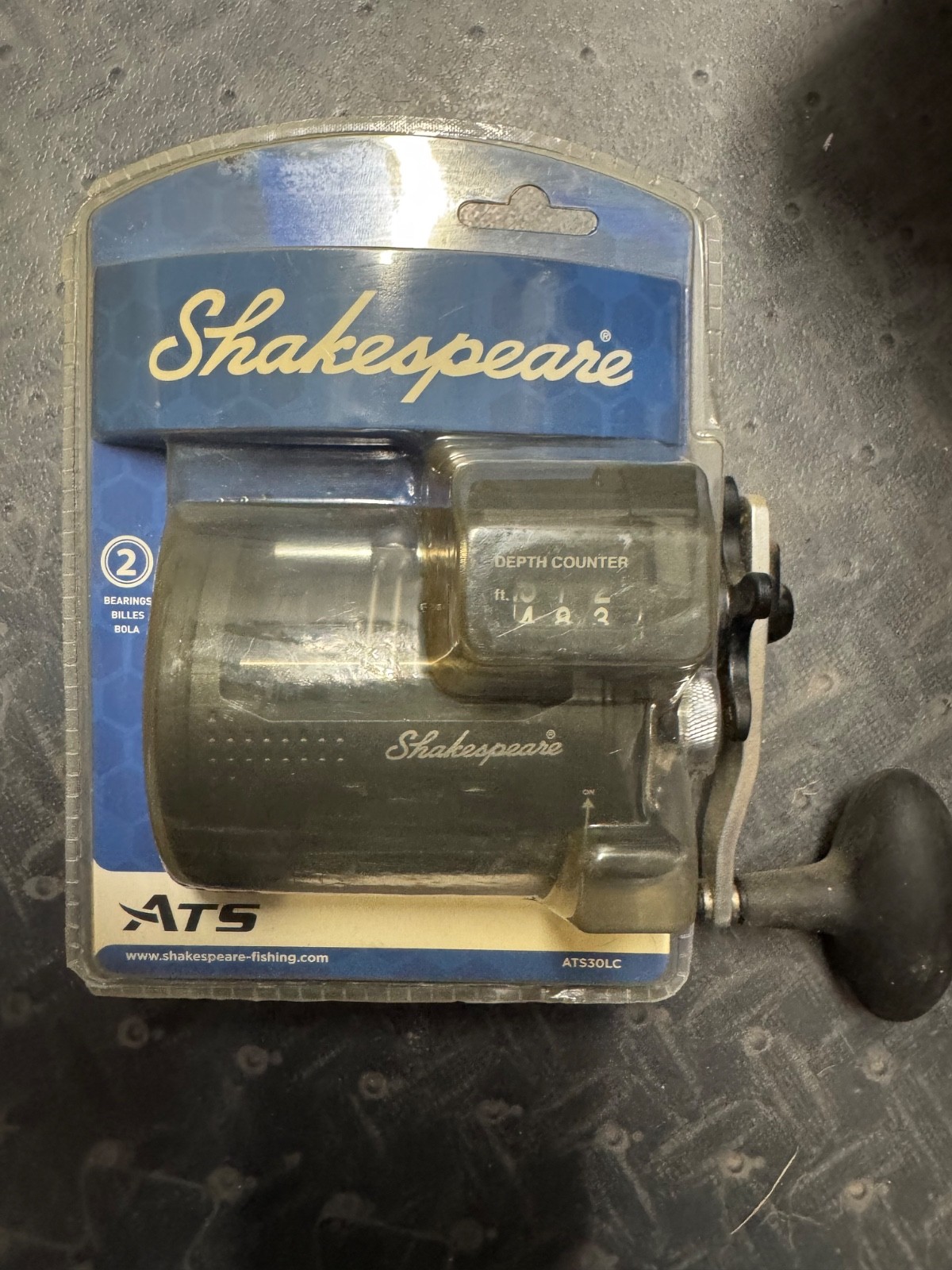 Shakespeare 1366928 ATS30LCB 2BB Line Counter Level Wind Trolling Reel