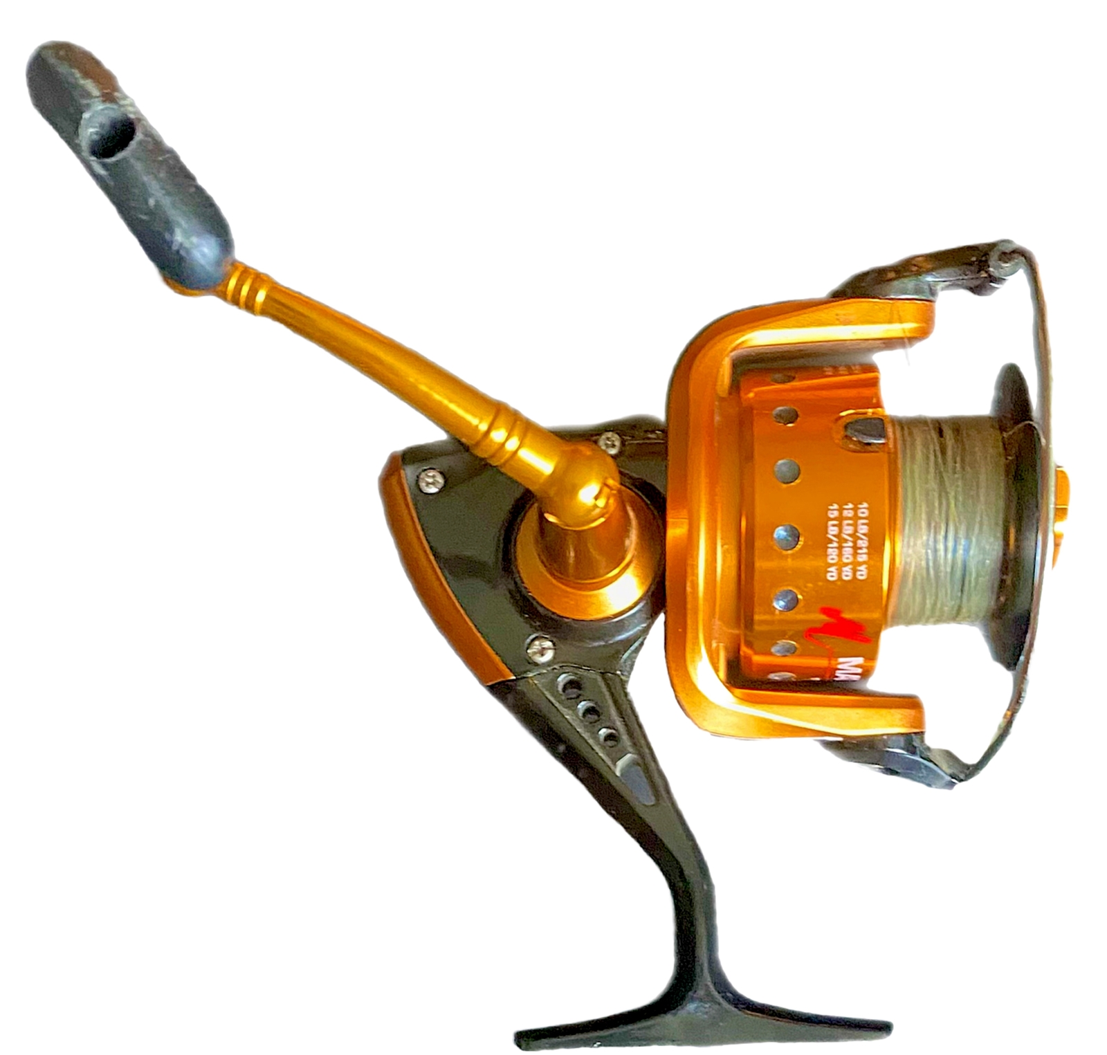 MATZUO MTZ 4140 Fishing Reel 5.2:1 Ratio Open Face Spinning Reel Metallic Orange