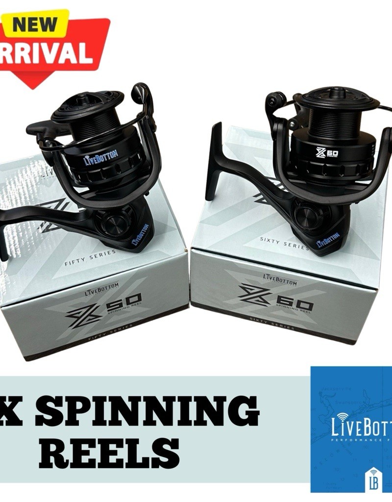 LiveBottom ZX60S Spinning Reel 60 Size 5+1 BB 4.9:1 Saltwater Rated NIB