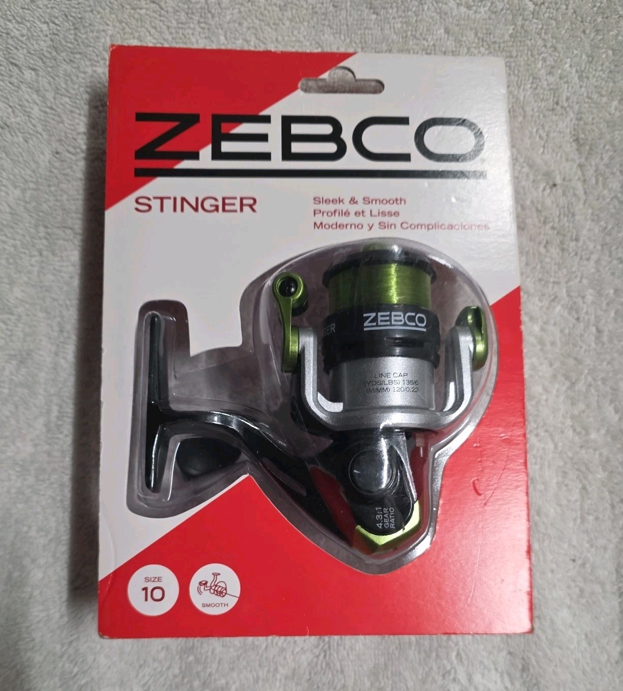 Zebco 2139124 SSP10A Stinger Spinning Reel with 6Lb Line NIB