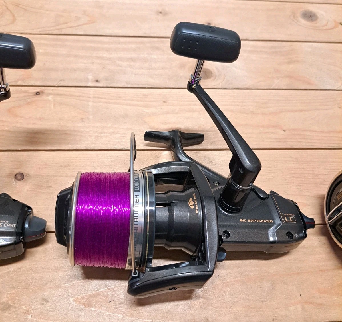 3 × Shimano Big Baitrunner LC Longcast LongCast Freewheel Reels Reel Carp