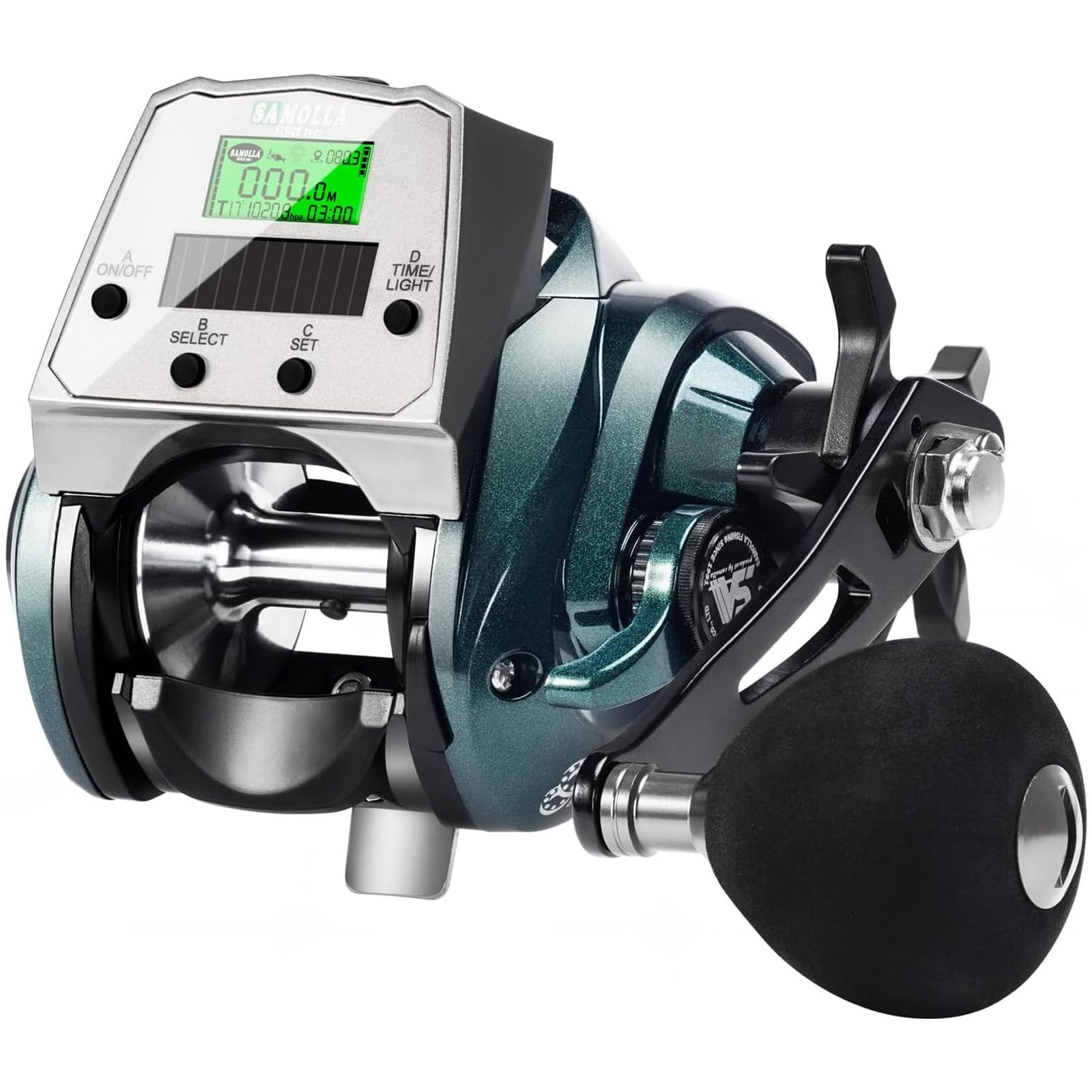 Baitcasting Fishing Reel Solar Charging 9.6oz Ultralight Smart Digital Baitca…