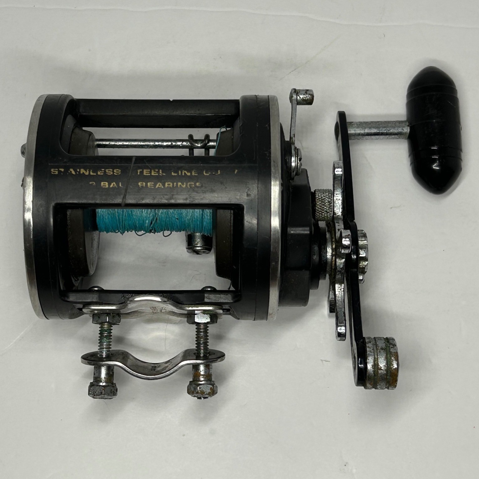 Vintage Penn 3 Ball Bearings Conventional Fishing Reel Stainless Steel Line
