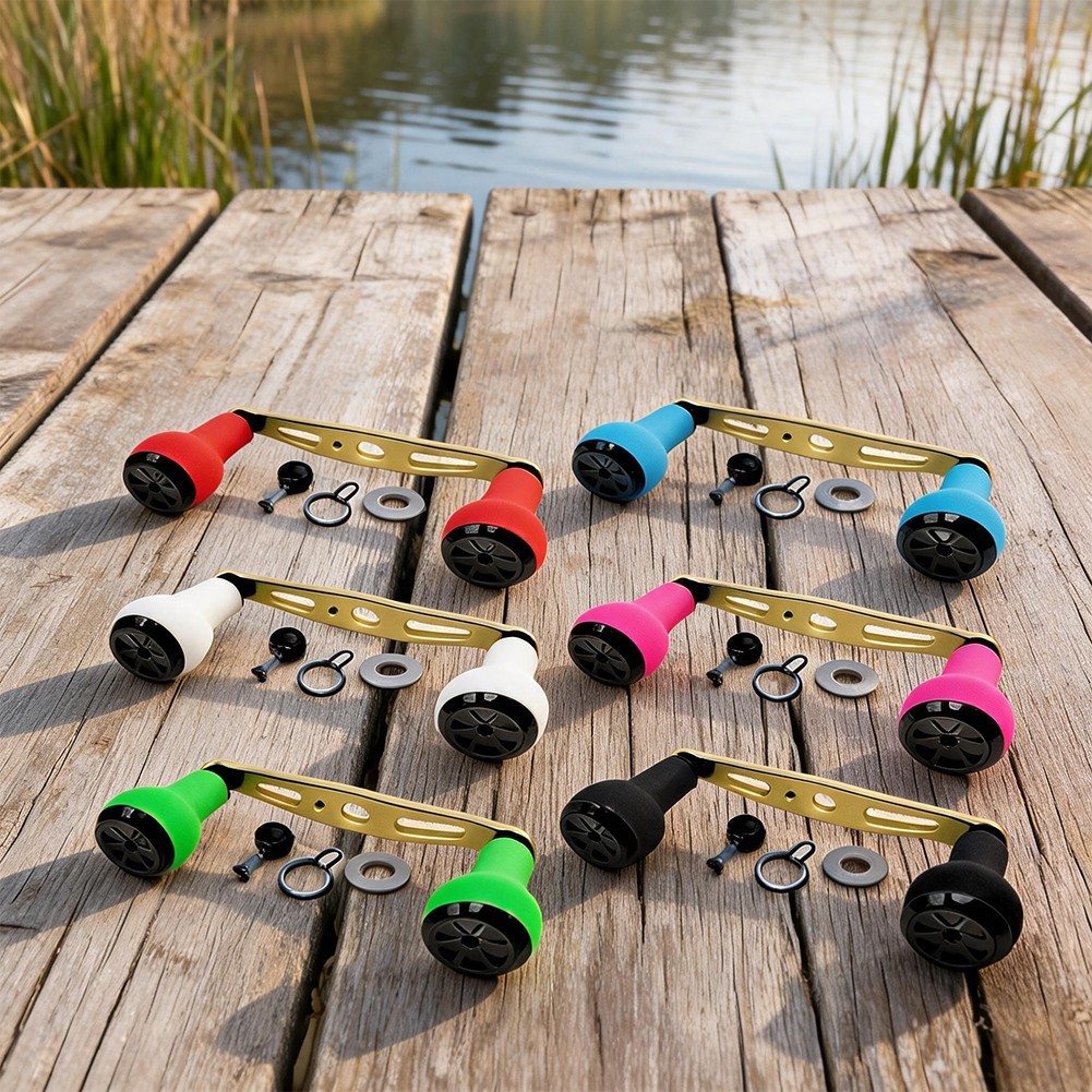 110mm Baitcasting Reel Handle Kit with Silicone Knob for ABU For DAIWA S