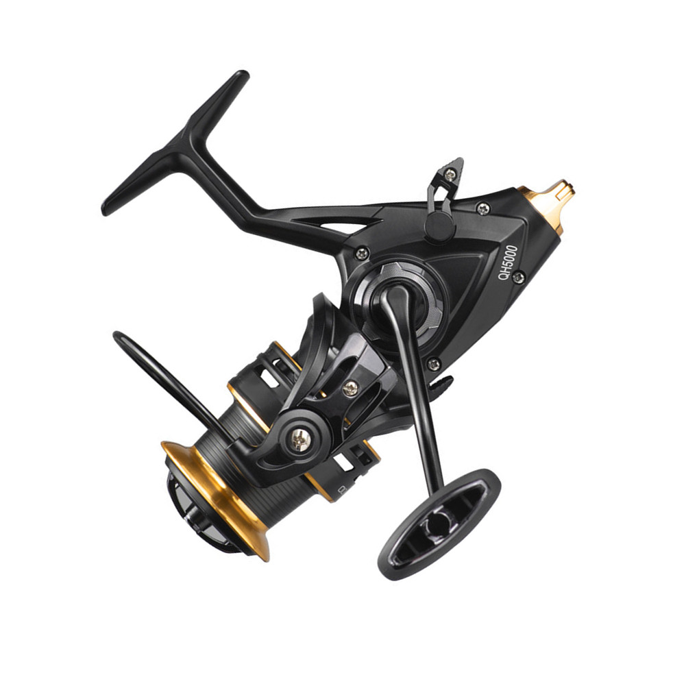 Spinnings Reel Dual Brake Metal Spool Gear Ratio Sea Bass River Lake Big Fish