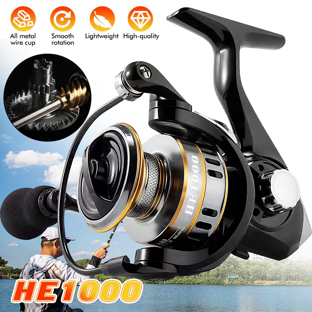 Ultra Light 1000~7000 5.2:1 Gear Ratio CNC Metal Spool Spinning Fishing Reel
